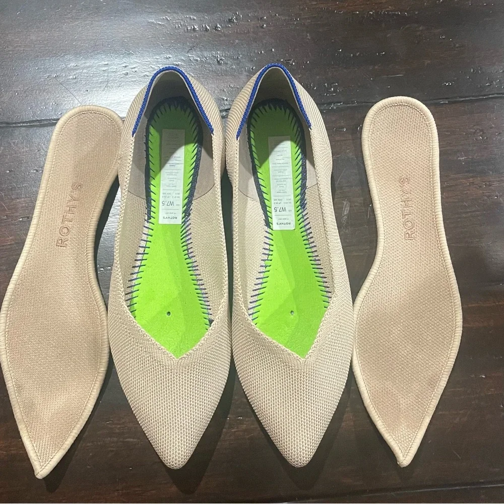 Rothys Size Pointed Toe Flats - Picture 10 of 11